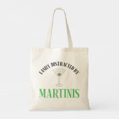 Einfach Ablenkbar Durch Martinis Tragetasche (Rückseite)