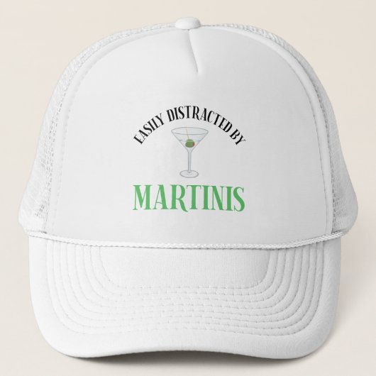 Einfach Ablenkbar Durch Martinis Truckerkappe (Vorderseite)