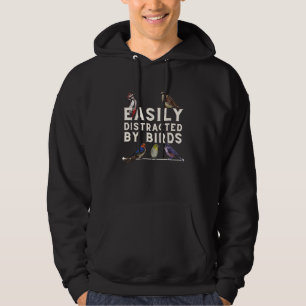 Einfach Ablenkbar Durch Vögel Lustiger Vogelliebha Hoodie