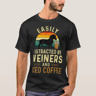 Einfach Ablenkbar Durch Wiener Und Eiskaffee T-Shirt