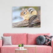 Einfach Adorable Little Chipmunk Leinwanddruck (Insitu (Wohnzimmer))