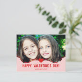 Einfach Adorable Valentinstag Card Feiertagspostkarte (Stehend Vorderseite)