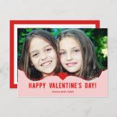 Einfach Adorable Valentinstag Card Feiertagspostkarte (Vorne/Hinten)