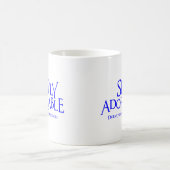 Einfach Adorkable, blau Kaffeetasse (Mittel)