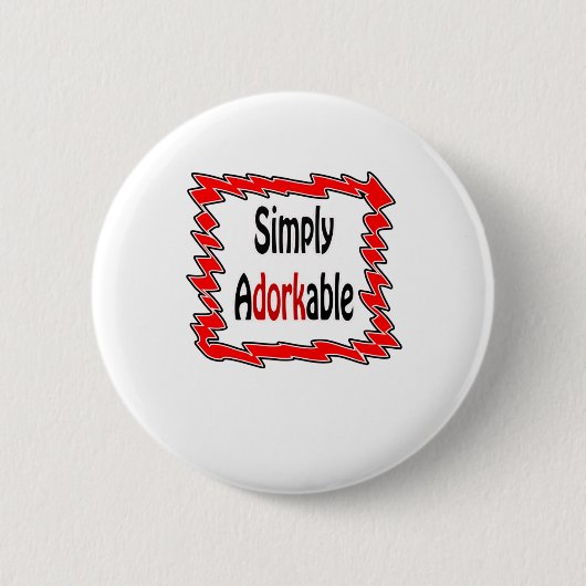 Einfach adorkable button (Vorderseite)