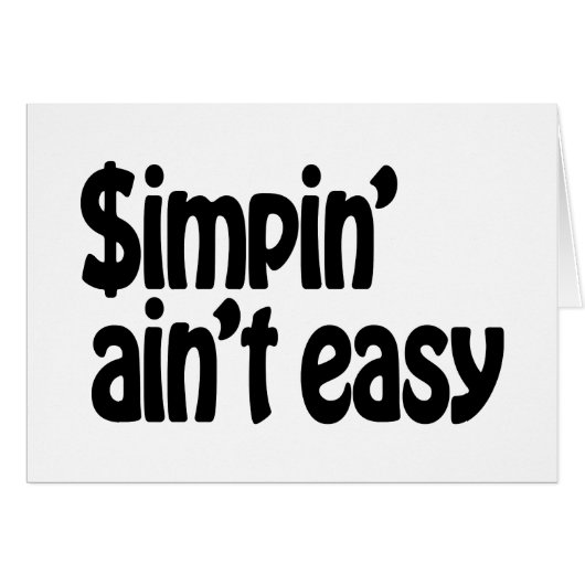 Einfach' Ain't Easy Card (Vorderseite (Horizontal))