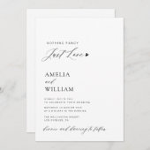 einfach alles in einem QR-Code Hochzeit Einladung (Vorne/Hinten)