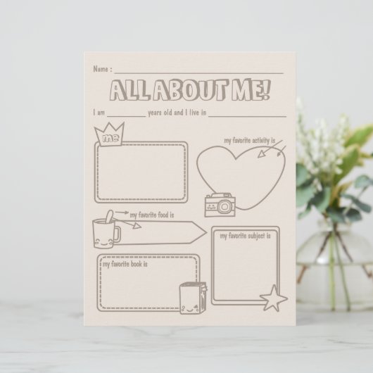 Einfach alles über mich (Stehend Vorderseite)