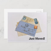 Einfach alte Buchstaben Vintage Postkarte verschob (Vorne/Hinten)