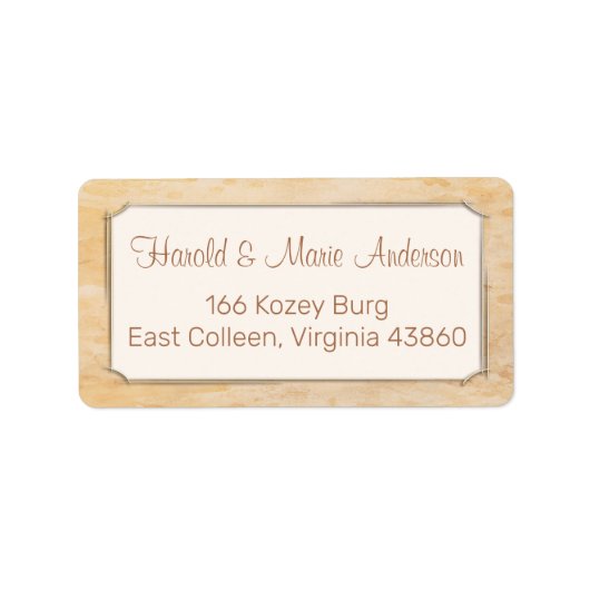 Einfach altmodische Adresse / Versandmarke Adressaufkleber (Vorne)