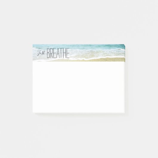 Einfach am Strand atmen Post-it Klebezettel (Vorderseite)