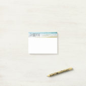Einfach am Strand atmen Post-it Klebezettel (Auf Schreibtisch)