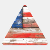 Einfach amerikanisch dreieckiger aufkleber (Vorderseite)