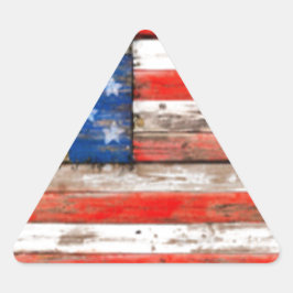 Einfach amerikanisch dreieckiger aufkleber