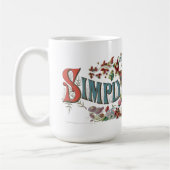 Einfach an das (Kreuz) klammere ich mich viktorian Kaffeetasse (Links)