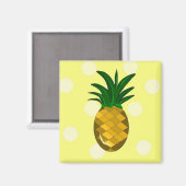 Einfach Ananas frisch Magnet (Vorderseite/Rückseite)