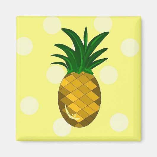 Einfach Ananas frisch Magnet (Vorne)