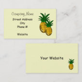 Einfach Ananas Visitenkarte (Vorne/Hinten)