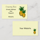 Einfach Ananas Visitenkarte (Vorne/Hinten)