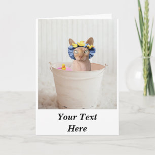 Einfach angepasstes Foto mit Text personalisiert Karte