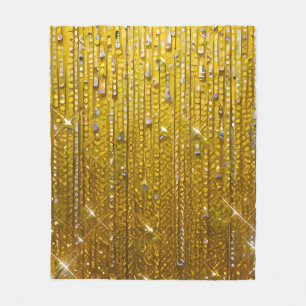 Einfach angeregt Golden Shimmery Fleecedecke