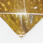 Einfach angeregt Golden Shimmery Fleecedecke (Ecke)