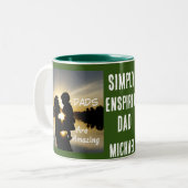 Einfach angespiegelte Vater sind Phantastisch Zweifarbige Tasse (Vorderseite Links)