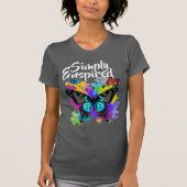 Einfach angespired Butterfly T-Shirt (Vorderseite)