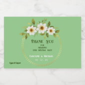 Einfach anpassbare Mini-Hochzeitsfeier Alkoholflaschenetikett (Einzelnes Label)