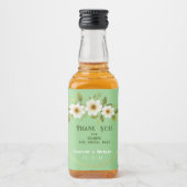 Einfach anpassbare Mini-Hochzeitsfeier Alkoholflaschenetikett (Vorderseite)