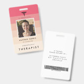 Einfach anpassbarer Name des Krankenhauses Ausweis (Vorder- & Rückseite)