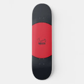Einfach anpassbarer roter Punkt Skateboard (Vorderseite)