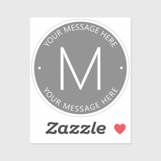 Einfach anpassbarer Text | Gray Transparent Aufkleber (Blatt)