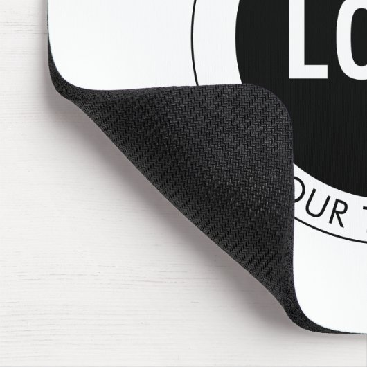 Einfach anpassbarer Text und Ihr Logo oder Bild Mousepad (Ecke)