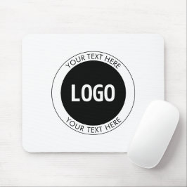 Einfach anpassbarer Text und Ihr Logo oder Bild Mousepad