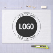 Einfach anpassbarer Text und Ihr Logo oder Bild Seidenpapier (Handwerk)