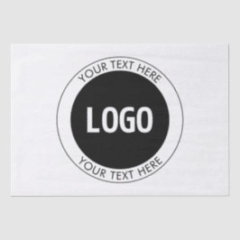 Einfach anpassbarer Text und Ihr Logo oder Bild Seidenpapier