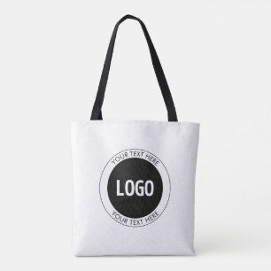 Einfach anpassbarer Text und Ihr Logo oder Bild Tasche