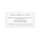 Einfach anpassbares Backlabel Adressaufkleber (Vorne)