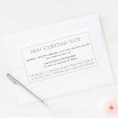 Einfach anpassbares Backlabel Rechteckiger Aufkleber (Umschlag)