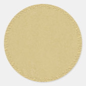 Einfach anpassbares Gold Runder Aufkleber (Vorderseite)