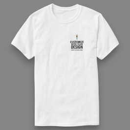 Einfach anpassbares leeres Geschäftskorporat T-Shirt