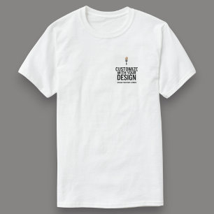 Einfach anpassbares leeres Geschäftskorporat T-Shirt
