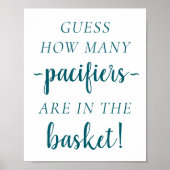 Einfach Aquamarin wie viele | Dark Green Guessing  Poster (Vorne)