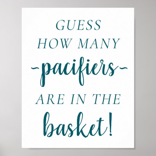 Einfach Aquamarin wie viele | Dark Green Guessing Poster (Vorne)