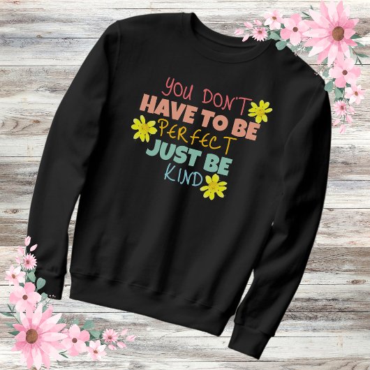 Einfach Art Rainbow Typografie Inspiration Sweatshirt