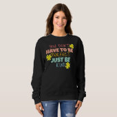 Einfach Art Rainbow Typografie Inspiration Sweatshirt (Vorne ganz)
