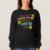 Einfach Art Rainbow Typografie Inspiration Sweatshirt (Vorderseite)