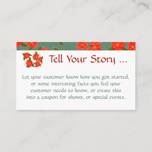 Einfach Atemberaubende Flower Designer Visitenkart Rabattkarte (Rückseite)