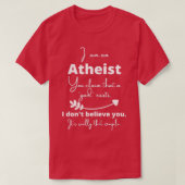 Einfach Atheist T-Shirt (Design vorne)